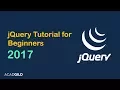 jQuery Tutorial for Beginners What is jQuery Web Development Tutorial for Beginners 2017 Part - 5