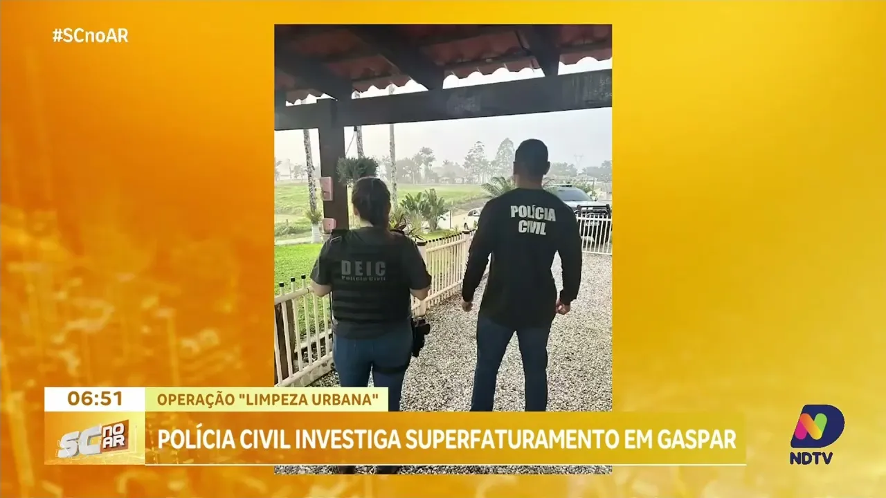 Operação Limpeza Urbana: Polícia Civil investiga superfaturamento em Gaspar