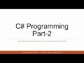 C Programming - 2 Write WriteLine output methods