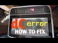 samsung washing machine dc error how to fix DC ERROR