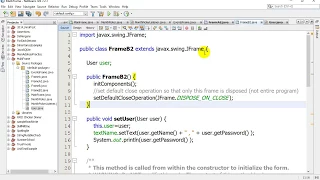 Java JFrames Share Data with other JFrames using Objects 04