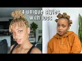 4 Easy Loc Styles for Medium Length Locs VERY Detailed