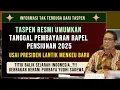 Download Lagu TASPEN RESMI UMUMKAN! CEK JADWAL HARI \u0026 TANGGAL PENCAIRAN RAPEL PENSIUNAN USAI MENKEU BARU DILANTIK!