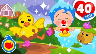 Al Agua Pato 🦆💦 Y Más Canciones Infantiles del Agua y del Baño (40 Min) | Plim Plim
