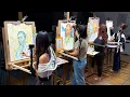 4 Pro Artists vs Van Gogh Master Copy