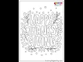 Free Printable Thanksgiving Coloring Pages