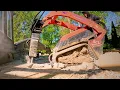 Using a Jack Hammer on The SCL1000 Kubota first time My Thoughts Inground pool construction