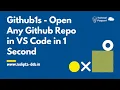 Turn your Github Repo into VSCode Editor Github1s