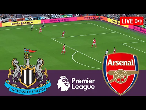 Video Thumbnail: 🔴Newcastle United vs Arsenal LIVE. Premier League 2025/2026 Full Match - Simulation Video Games