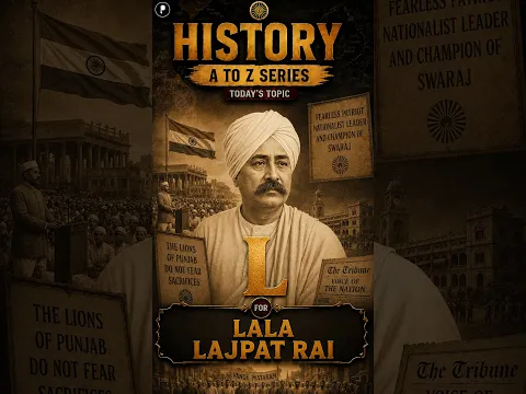 Lala Lajpat Rai | History A to Z | Simon Commission, Punjab Kesari & Lal Bal Pal | Modern History