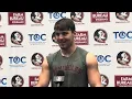 FSU Football LB Caleb LaVallee on last year s injury this year s goals and playing for Ernie Sims