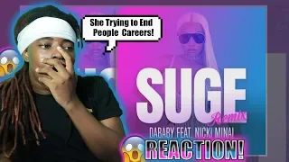 nicki minaj suge reaction dababy suge remix 