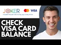 HOW TO CHECK JOKER VISA CARD BALANCE 2026