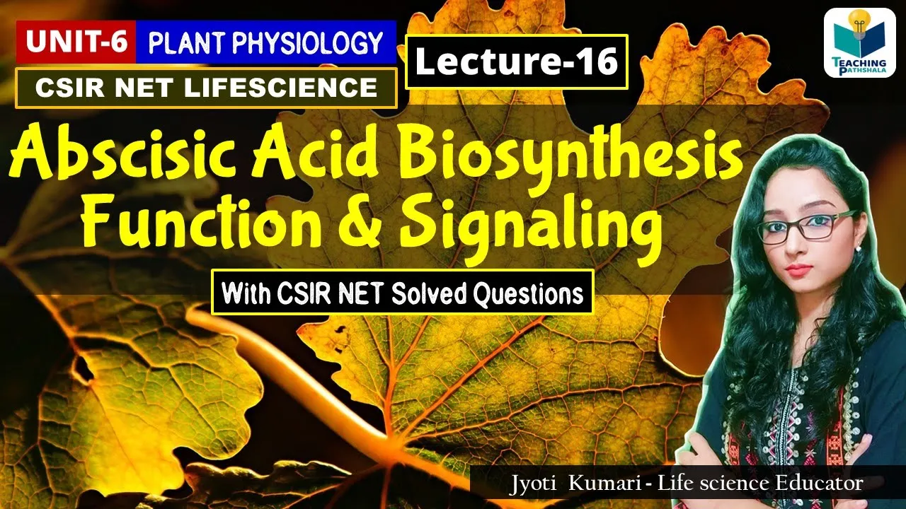 Abscisic Acid Biosynthesis, Signaling & Function | CSIR NET Plant Physiology