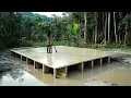 Download Lagu Vrouwen Bouwen Huis aan het Meer in de Jungle in 120 Dagen | Begin tot Eind door @freefootsteps877