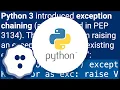 Re-raise exception with a different type and message preserving existing information