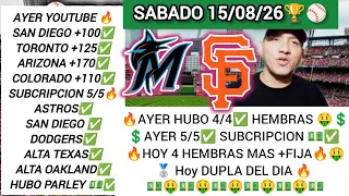 SABADO DE MLB PRONOSTICOS MLB PARA HOY PARLEY Y DATOS PINPI PRONOSTICOS
