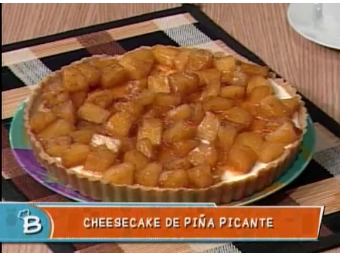 Cheesecake de piña picante