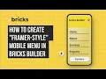 How to Create a Framer-Style Mobile Menu Animation in Bricks Builder Using Interactions