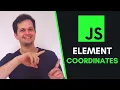 How to get the element position on the screen with JavaScript X and Y coordinates