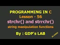 strchr and strrchr functions Lesson - 56 C in Hindi
