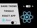 How to make a dark theme using react Add dark theme on react material ui