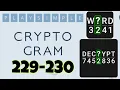 PlaySimple CRYPTOGRAM level 229 230