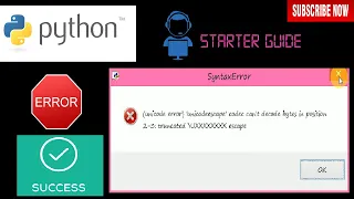 SOLVED unicode error unicodeescape codec can t decode bytes in position 2-3 truncated UXXXXXXX