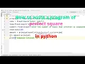 How to write a program of perfect square in python