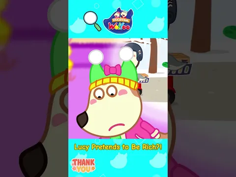 Lucy Jumps Out to Help Mom! ❤️ | Helping Others for Kids #shorts #kindness #wolfoo