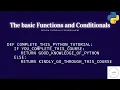Python Tutorial for Beginners Classroom 4 Function in Python IF ELSE statement in Python