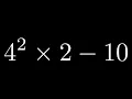 How to Simplify a Number Expression with Exponents Mulitplication and Subtraction