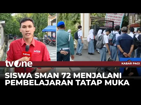 Belajar Tatap Muka Pascaledakan di SMAN 72, Sekolah Masih Dijaga Ketat