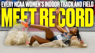 Every meet record from NCAA women's indoor track & field championship history