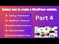 Learn How to Create WordPress Website Part 4 Elementor Tutorial Complete Web Development Course