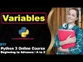 Variables in Python Python 3 Online Course A to Z in Hindi