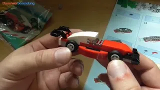 Rennwagen mit Luftbremse in der Lego Explorer 8/2021 (Polybag 11950)