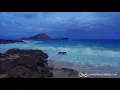 Tibetan Singing Bowls Music to Sleep with Rain Sounds and Ocean Waves Crashing in Hawaii