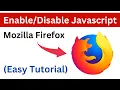 How To Enable JavaScript In Mozilla Firefox Browser JavaScript Firefox Easy Way