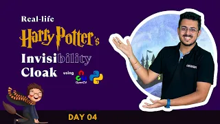 Real-Life Hogwarts s Invisibility Cloak - using Computer Vision and Python Day 04
