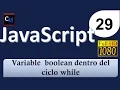 Curso de Javascript desde cero 29 - Variable boolean
