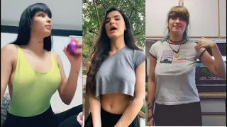 Hanging and Bouncing No Bra Braless Tiktok Challenge - Please Subscribe
