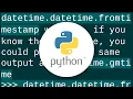 In Python how do you convert seconds since epoch to a datetime object