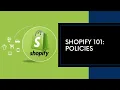 Shopify Tutorial - How To Manage Store Policies