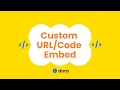 Dora Tutorial Custom URL Code Embed