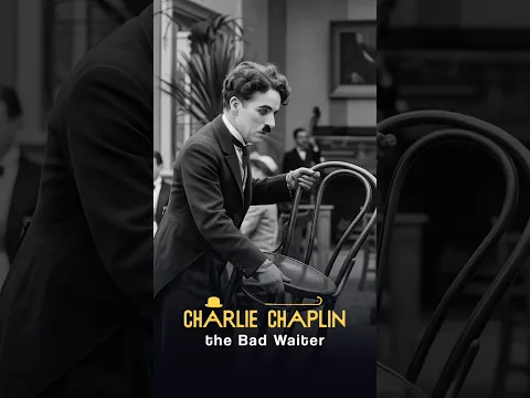 Charlie Chaplin as a waiter: 0% service, 100% comedy! 😂#charliechaplin