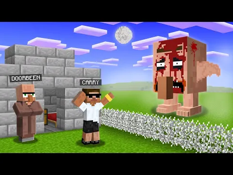 Video Thumbnail: Carry Doorbin House Vs Horror Villager in Minecraft..