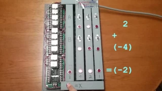 Relay Based 3 bit Binary Adding Machine