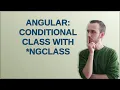 Angular conditional class with ngClass