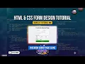 HTML CSS Form Design Tutorial in Bangla Create a Modern Signup Page Step-by-Step